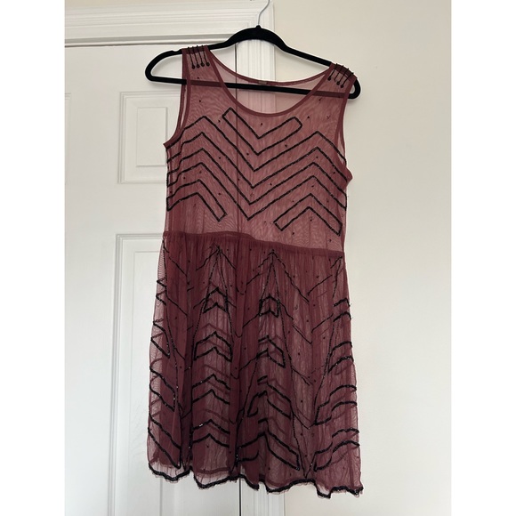 Free People beaded mesh dress - Picture 1 of 4